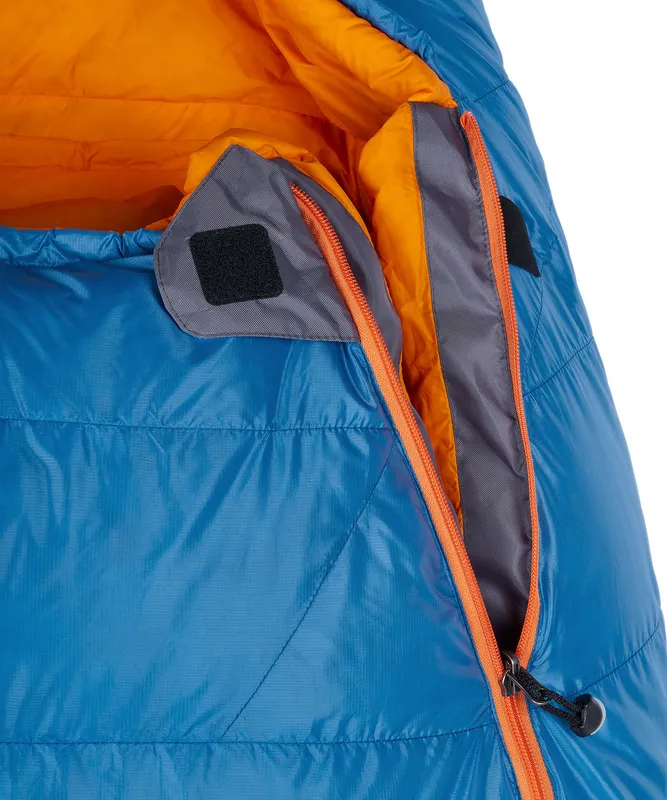 Спальный мешок пуховый Yeti-30C left (Long, 6923/нептун/оранжевый, , , , , )