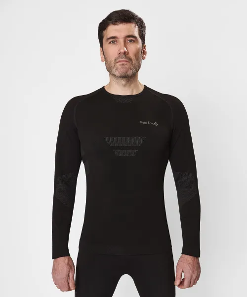 Первый слой фуфайка с длинным рукавом Active Seamless Мужская (L-XL, 1000/черный, , , , , )