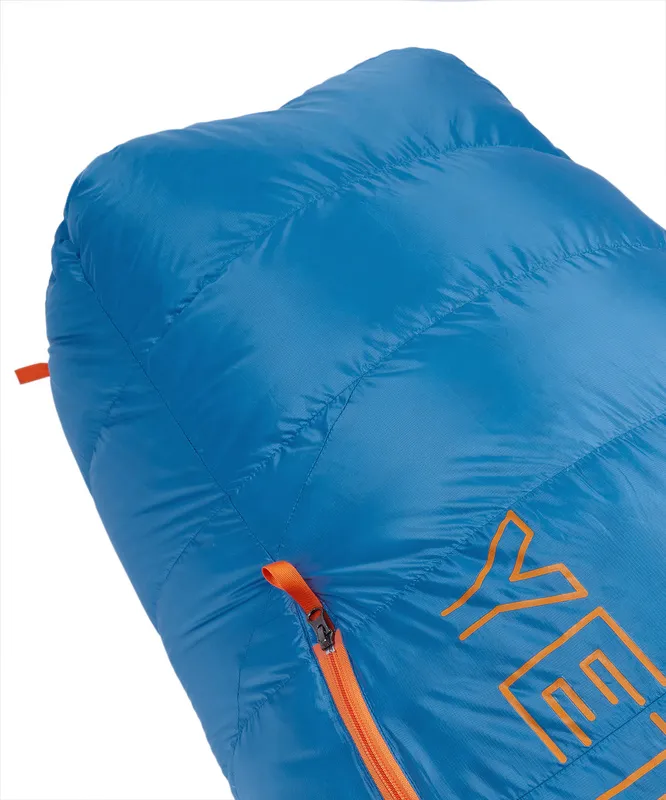 Спальный мешок пуховый Yeti-30C left (Long, 6923/нептун/оранжевый, , , , , )